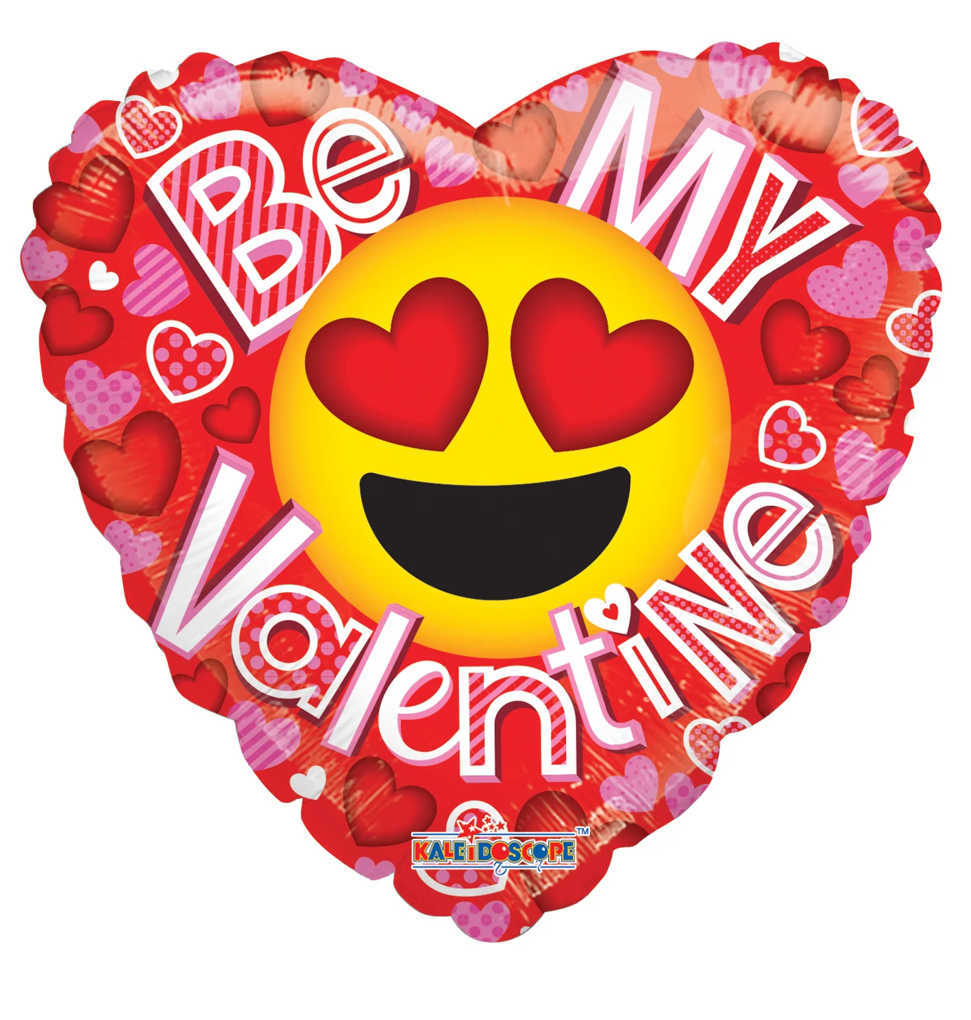 36" Be My Val Smiley Gellibean Balloon