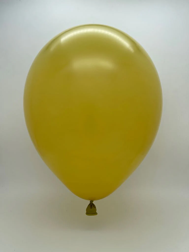 36" Deco Mustard Decomex Latex Balloons (5 Per Bag) - Image 2