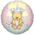 36" It's A Girl Bear Balloon