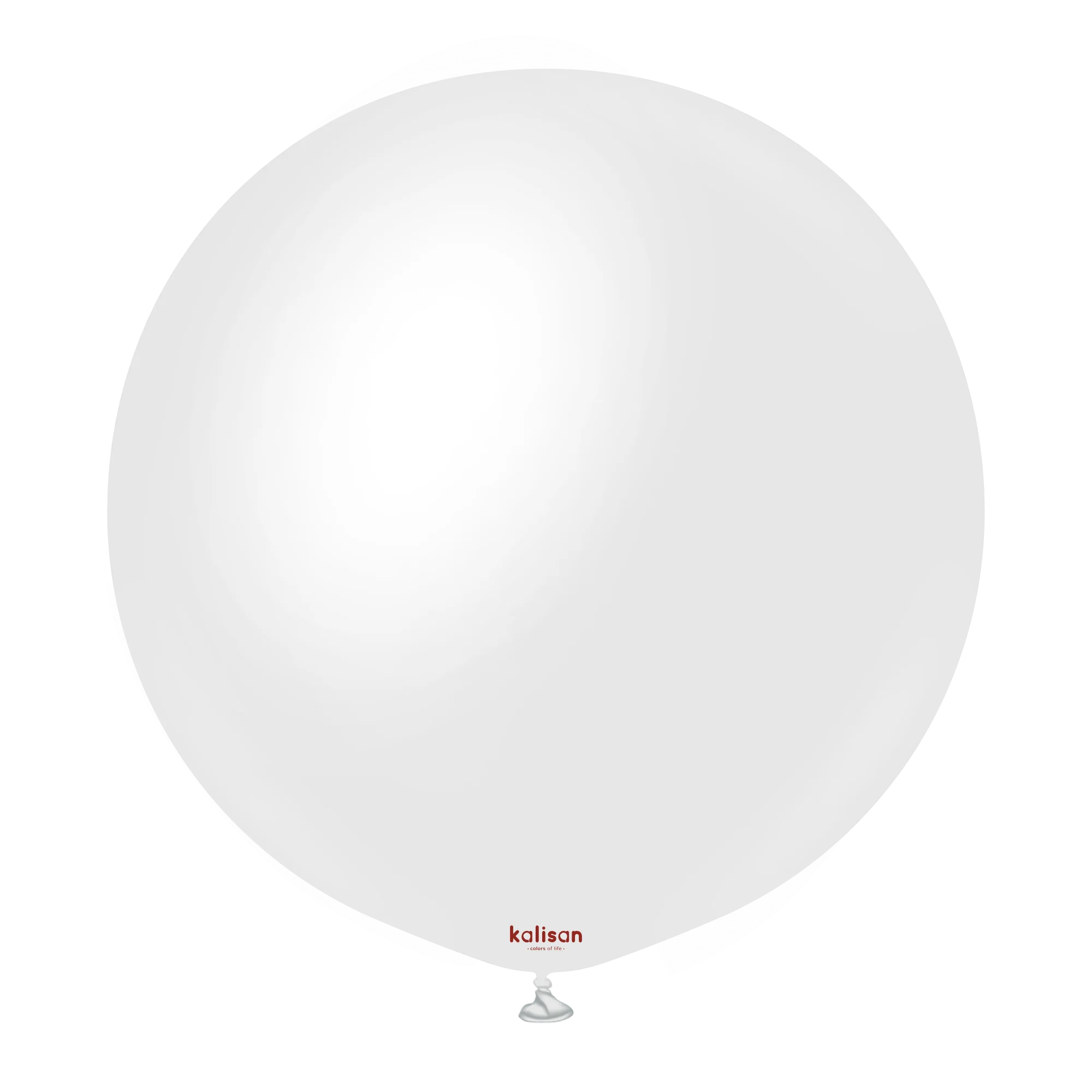 36" Kalisan Latex Balloons Opaque Satin Snow White (2 Per Bag)