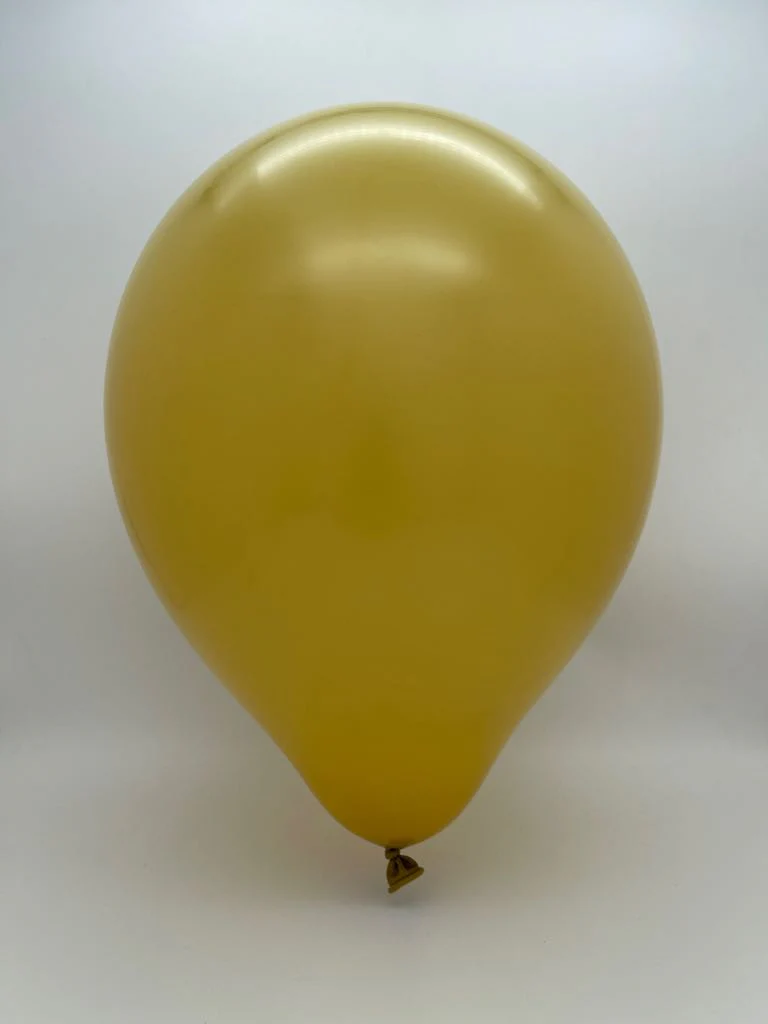 36" Kalisan Latex Balloons Retro Mustard (2 Per Bag) - Image 2