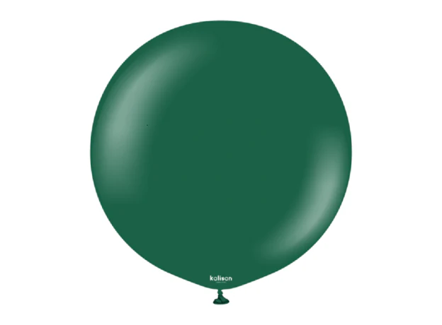 36" Kalisan Latex Balloons Standard Dark Green (2 Per Bag)
