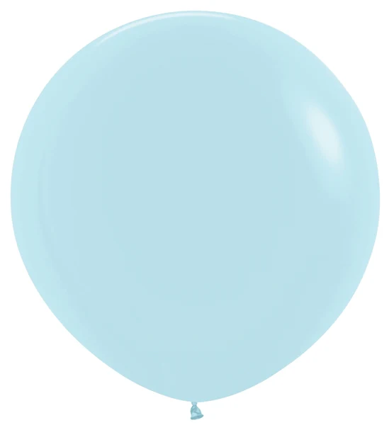 36" Latex Balloons Pastel Matte Blue Sempertex/Betallatex (10 Per Bag)