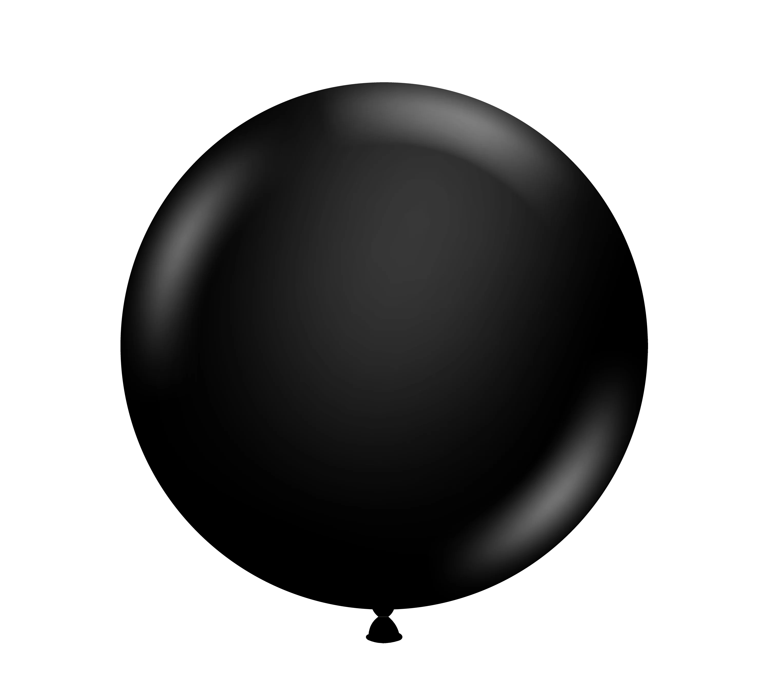 36" Black Tuftex Latex Balloons Designer Balloons (2 Per Bag)