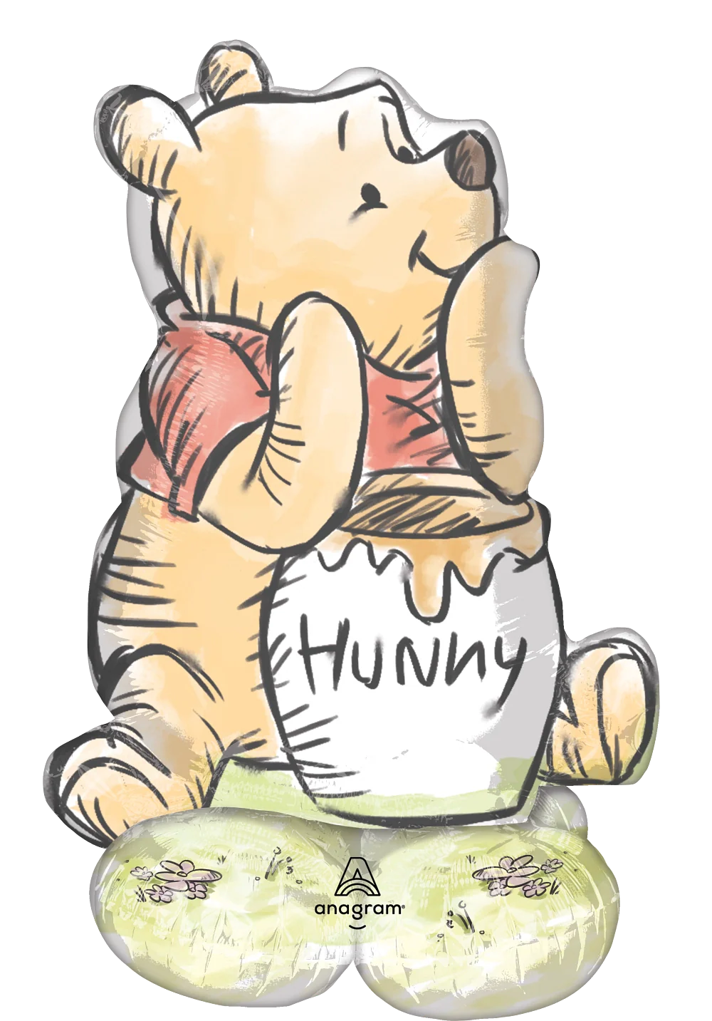 36" Airfill Only AirLoonz Juniors Winnie the Pooh Foil Balloon