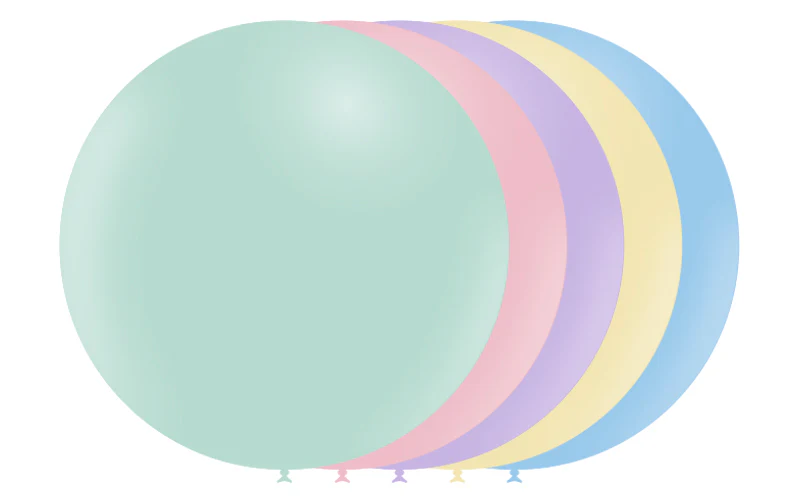 36'' Balloonia Latex Balloons Professional Line Matte Assorted (5 Per Bag)