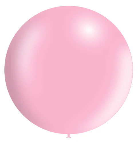 36'' Balloonia Latex Balloons Professional Line Metallic Baby Pink (5 Per Bag)