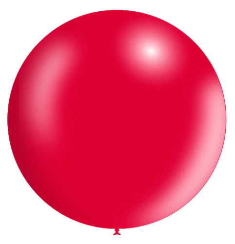 36'' Balloonia Latex Balloons Professional Line Metallic Red (5 Per Bag)