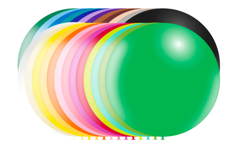 36'' Balloonia Latex Balloons Professional Line Standard Assorted (5 Per Bag) - Image 2