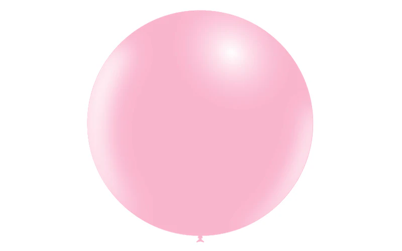 36'' Balloonia Latex Balloons Professional Line Standard Baby Pink (5 Per Bag) - Image 3