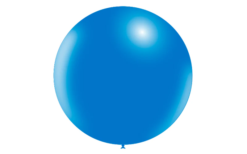 36'' Balloonia Latex Balloons Professional Line Standard Blue (5 Per Bag) - Image 3