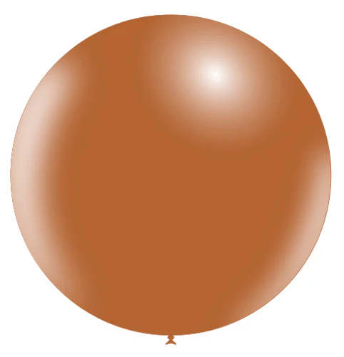 36'' Balloonia Latex Balloons Professional Line Standard Brown (5 Per Bag)