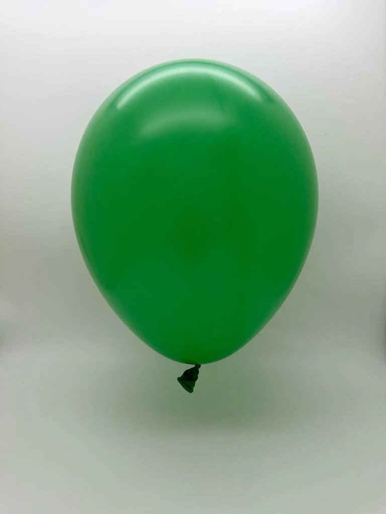 36'' Balloonia Latex Balloons Professional Line Standard Green (5 Per Bag) - Image 2
