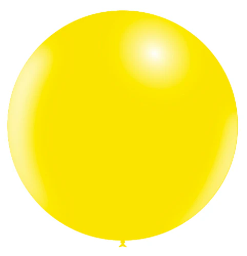 36'' Balloonia Latex Balloons Professional Line Standard Lemon (5 Per Bag)