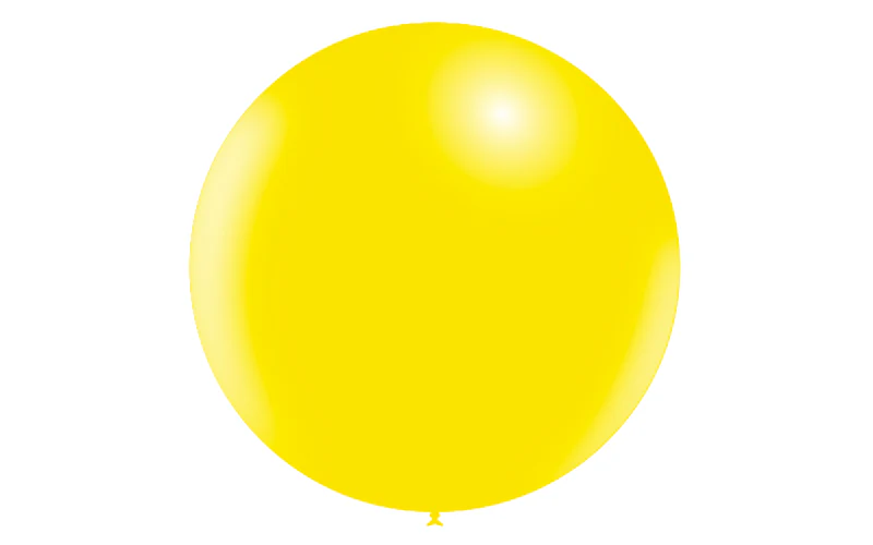 36'' Balloonia Latex Balloons Professional Line Standard Lemon (5 Per Bag) - Image 3
