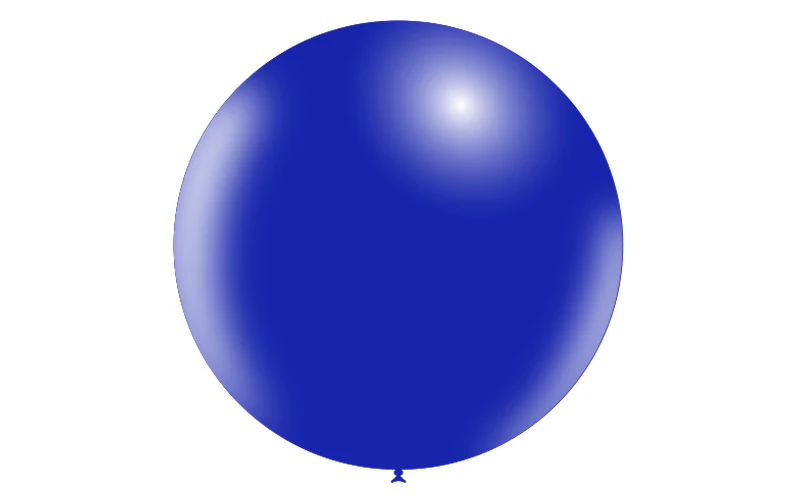 36'' Balloonia Latex Balloons Professional Line Standard Navy Blue (5 Per Bag) - Image 3