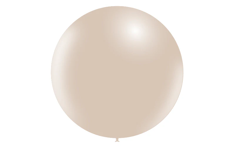 36'' Balloonia Latex Balloons Professional Line Standard Nude (5 Per Bag) - Image 3