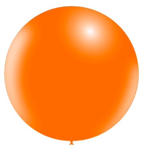 36'' Balloonia Latex Balloons Professional Line Standard Orange (5 Per Bag)