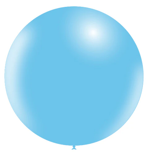 36'' Balloonia Latex Balloons Professional Line Standard Sky Blue (5 Per Bag)