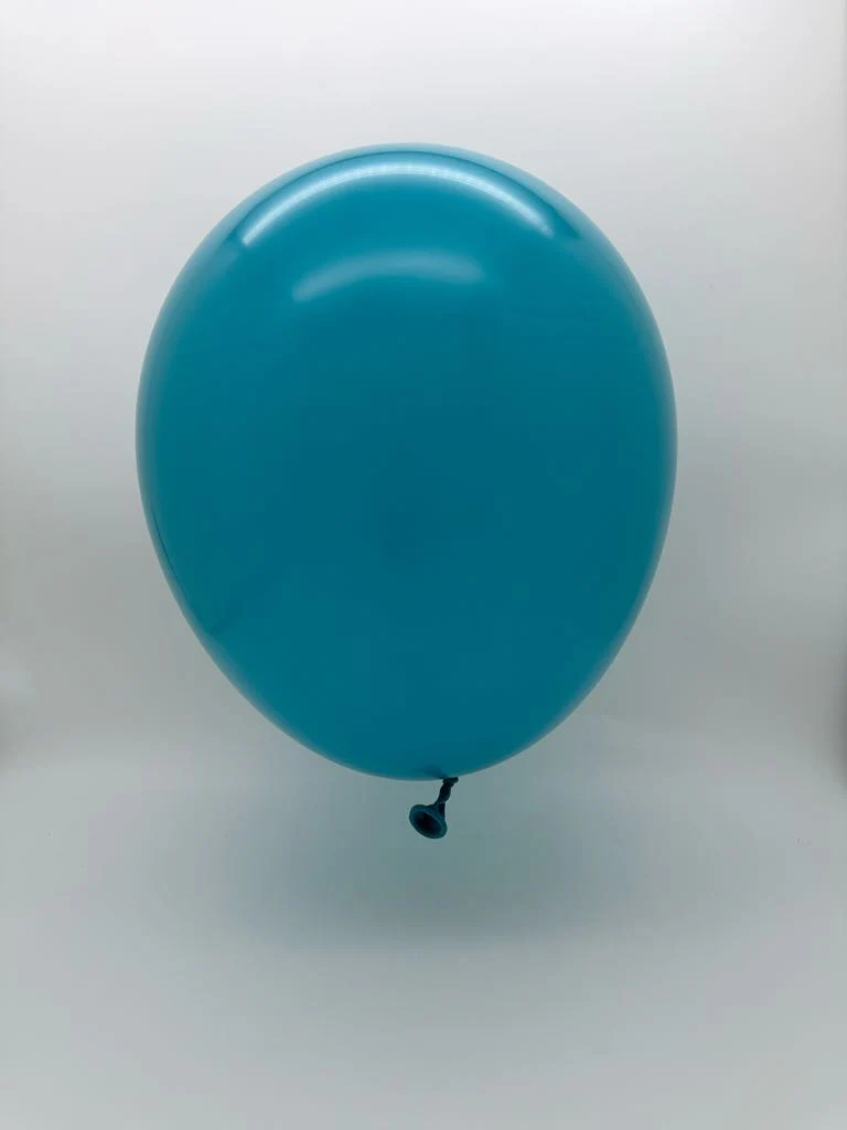 36'' Balloonia Latex Balloons Professional Line Standard Turquoise (5 Per Bag) - Image 2