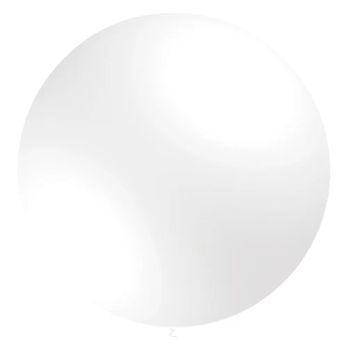36'' Balloonia Latex Balloons Professional Line Standard White (5 Per Bag)