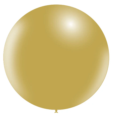 36'' Balloonia Latex Balloons Professional Line Vintage Mustard (5 Per Bag)