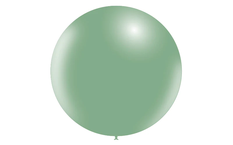 36'' Balloonia Latex Balloons Professional Line Vintage Vintage Green (5 Per Bag) - Image 3