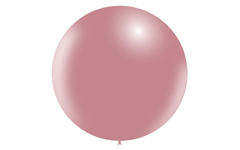36'' Balloonia Latex Balloons Professional Line Vintage Vintage Pink (5 Per Bag) - Image 3