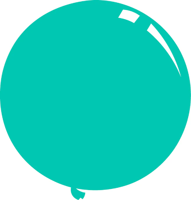 36" Deco Pine Tree Green Decomex Latex Balloons (5 Per Bag)