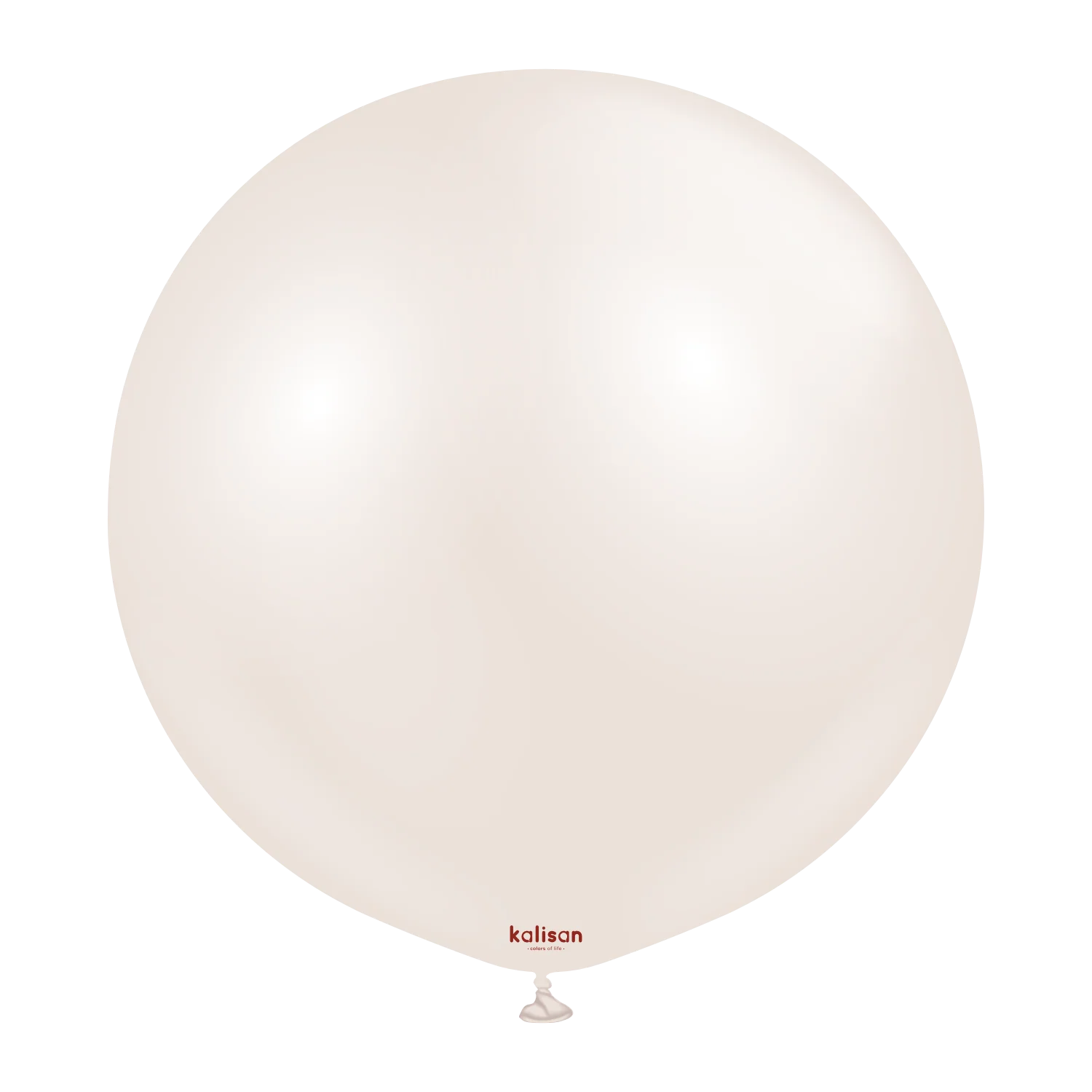 36" Kalisan Brand Latex Balloons Aura Beige Cream (2 Per Bag)