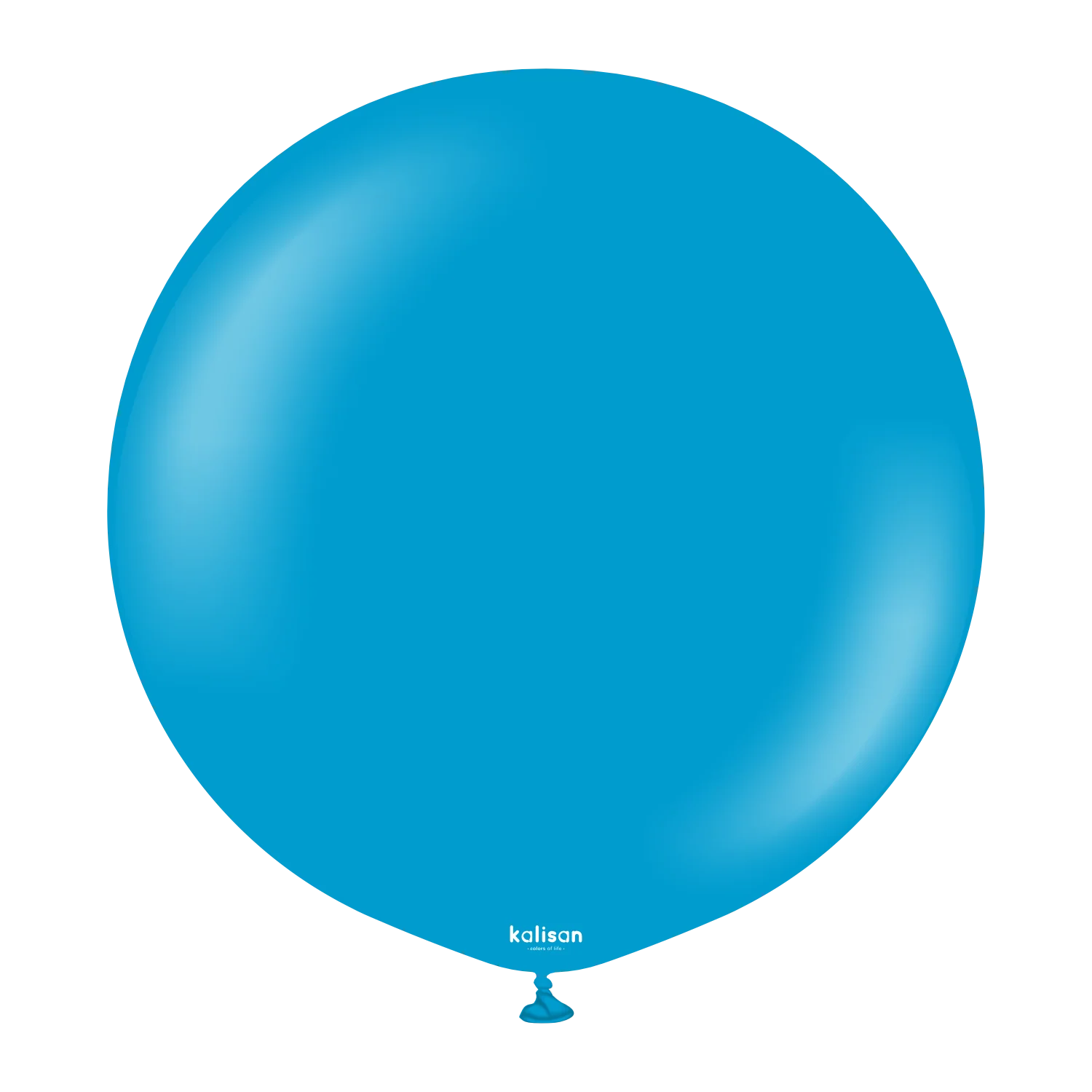 36" Kalisan Latex Balloons Standard Caribbean Blue (2 Per Bag)