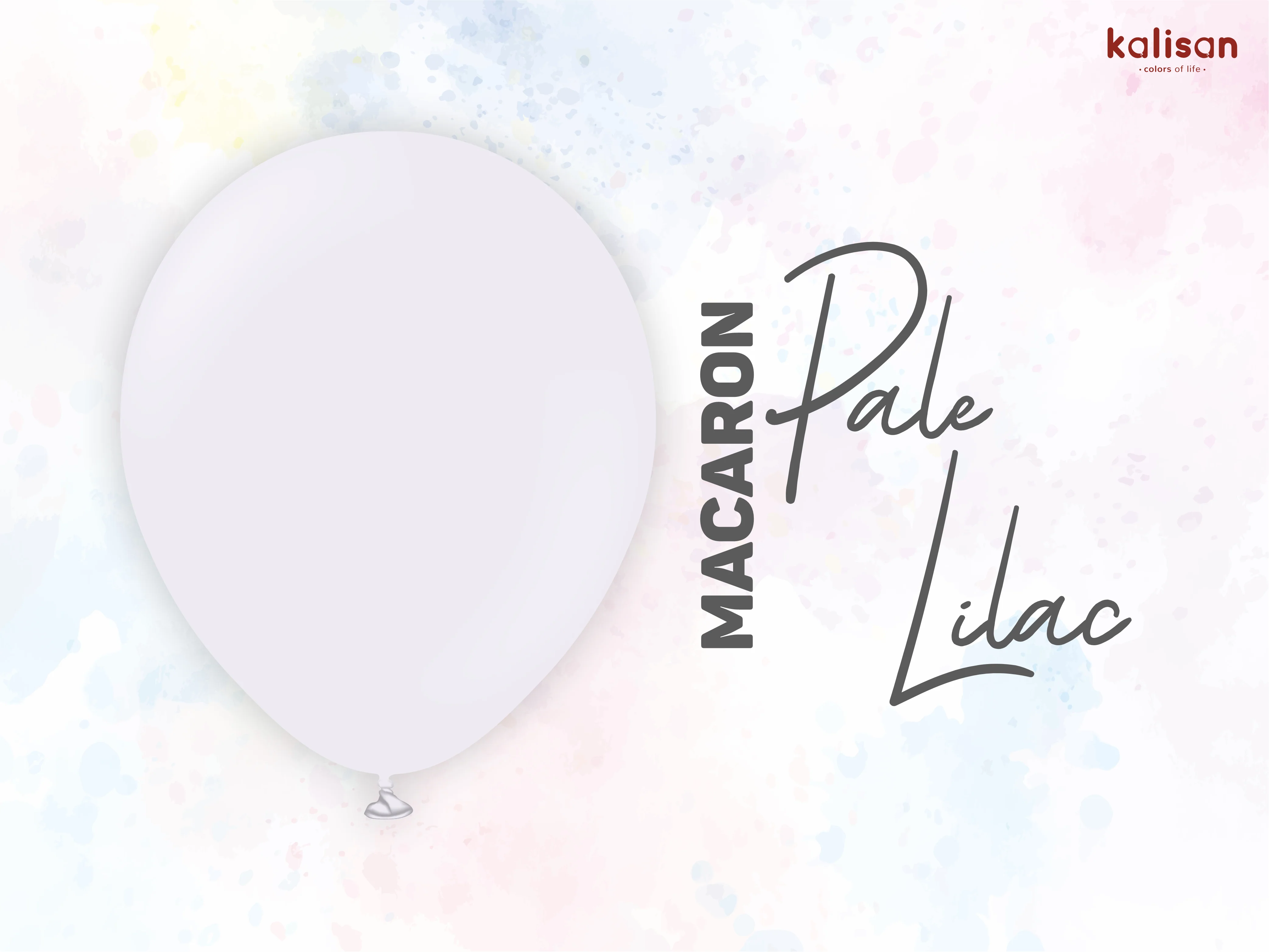 36" Kalisan Latex Balloons Standard Macaron Pale Lilac (2 Per Bag) - Image 4