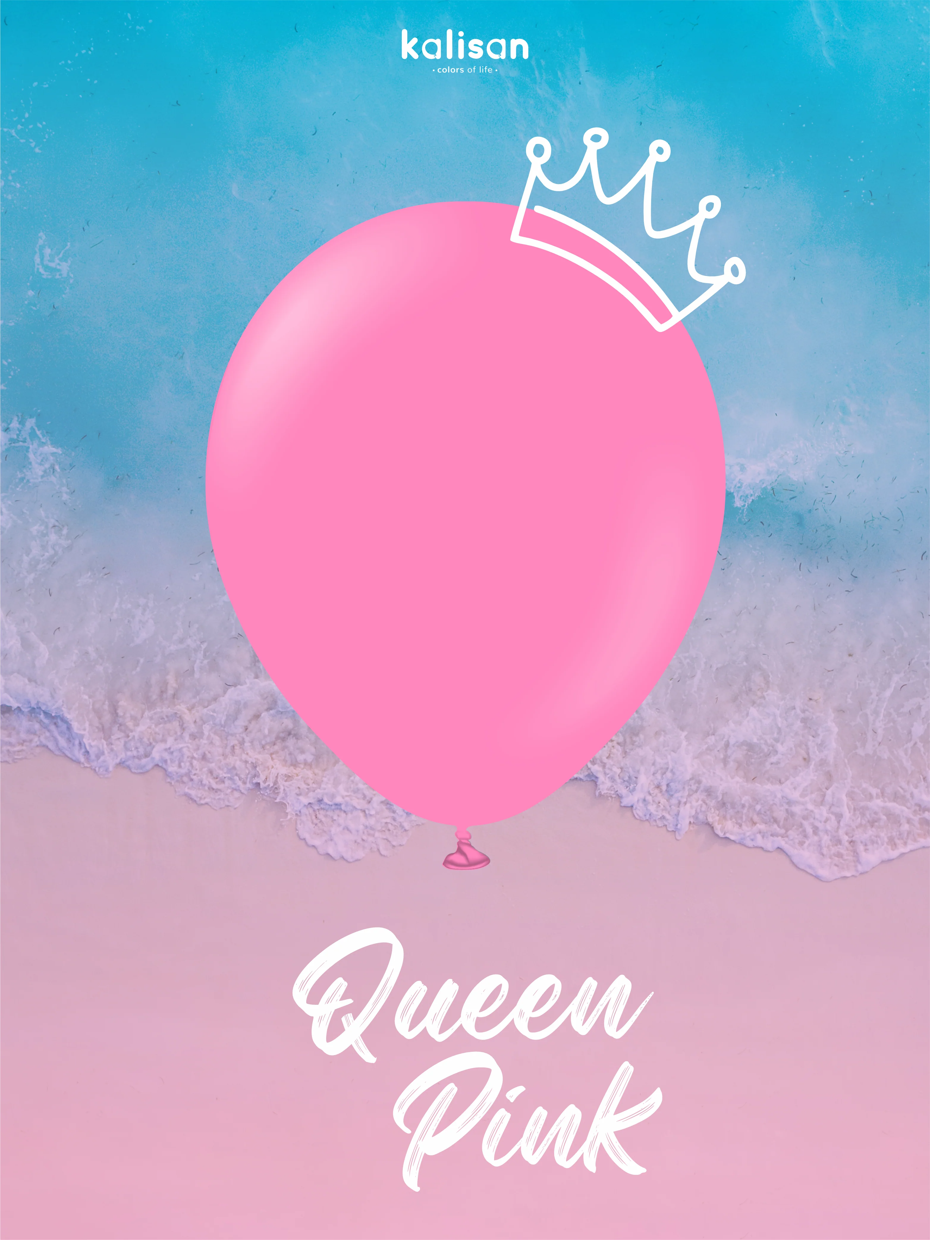 36" Kalisan Latex Balloons Standard Queen Pink (2 Per Bag) - Image 9