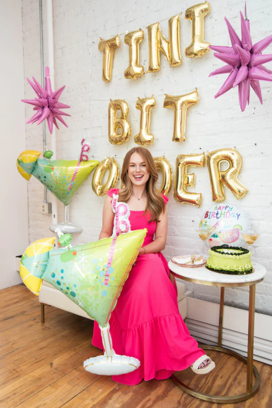 36" SuperShape Cocktail Surprise Foil Balloon - Image 2
