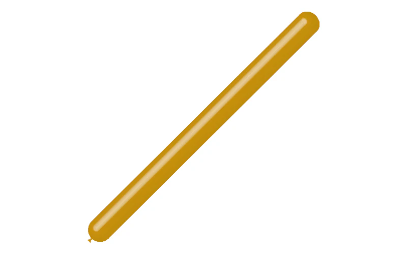 360BN Balloonia Brand Professional Line Twisting/Modelling Latex Balloons Metallic Gold (100 Per Bag) - Image 3