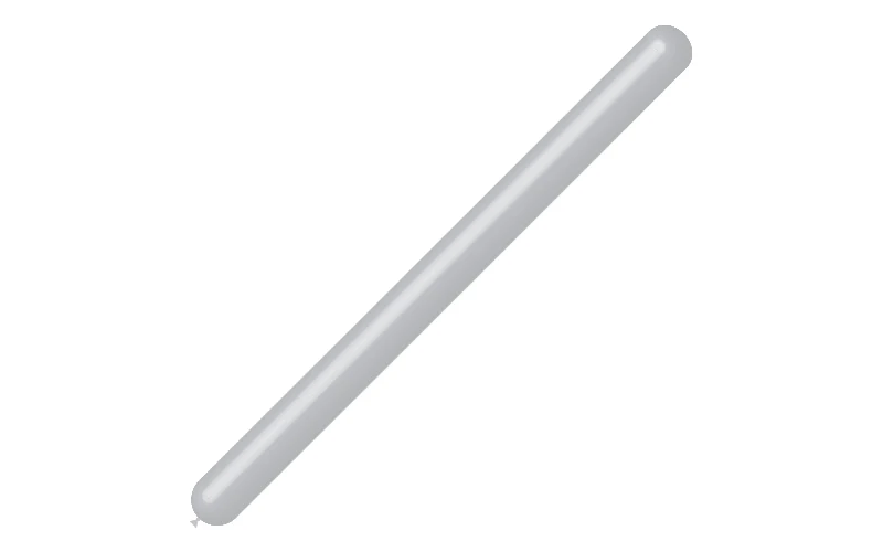 360BN Balloonia Brand Professional Line Twisting/Modelling Latex Balloons Metallic Silver  (100 Per Bag) - Image 3