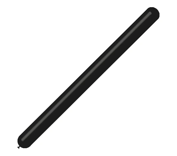 360BN Balloonia Brand Professional Line Twisting/Modelling Latex Balloons Standard Black (100 Per Bag)