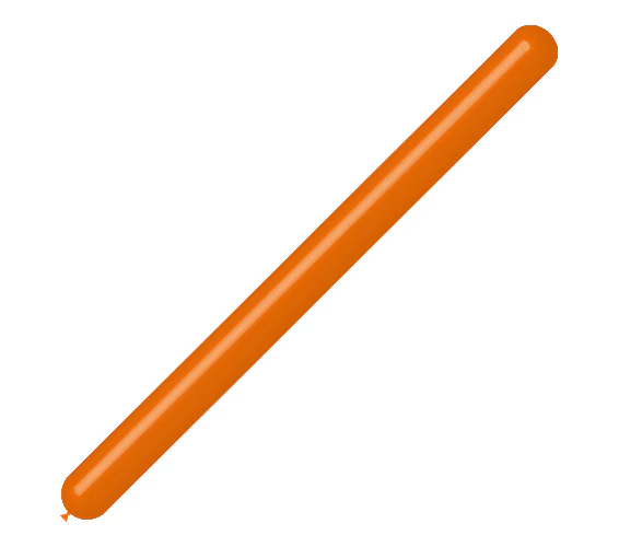 360BN Balloonia Brand Professional Line Twisting/Modelling Latex Balloons Standard Orange (100 Per Bag)