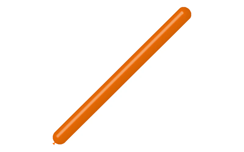 360BN Balloonia Brand Professional Line Twisting/Modelling Latex Balloons Standard Orange (100 Per Bag) - Image 3