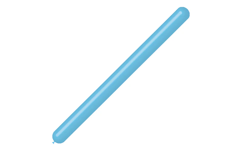 360BN Balloonia Brand Professional Line Twisting/Modelling Latex Balloons Standard Sky Blue (100 Per Bag) - Image 3