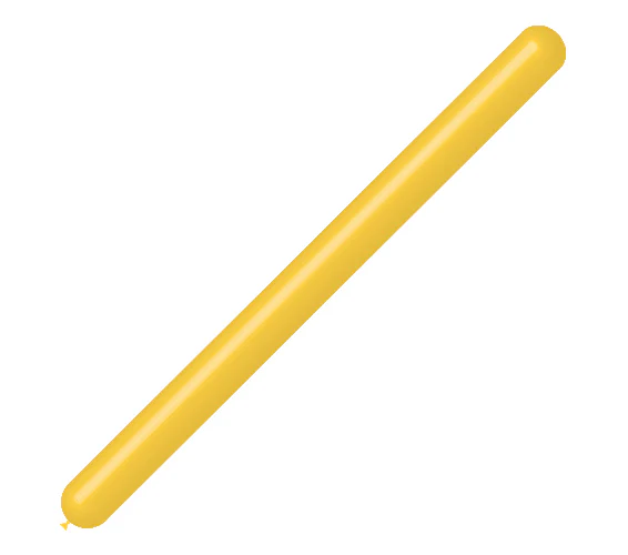360BN Balloonia Brand Professional Line Twisting/Modelling Latex Balloons Standard Yellow (100 Per Bag)