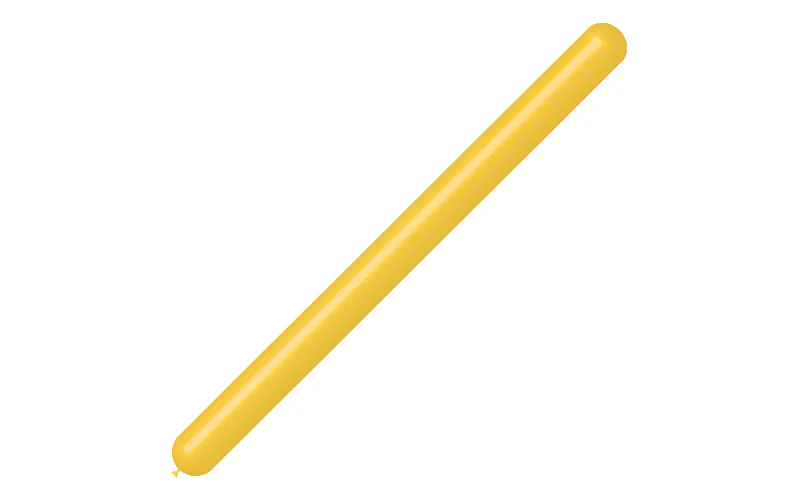 360BN Balloonia Brand Professional Line Twisting/Modelling Latex Balloons Standard Yellow (100 Per Bag) - Image 3