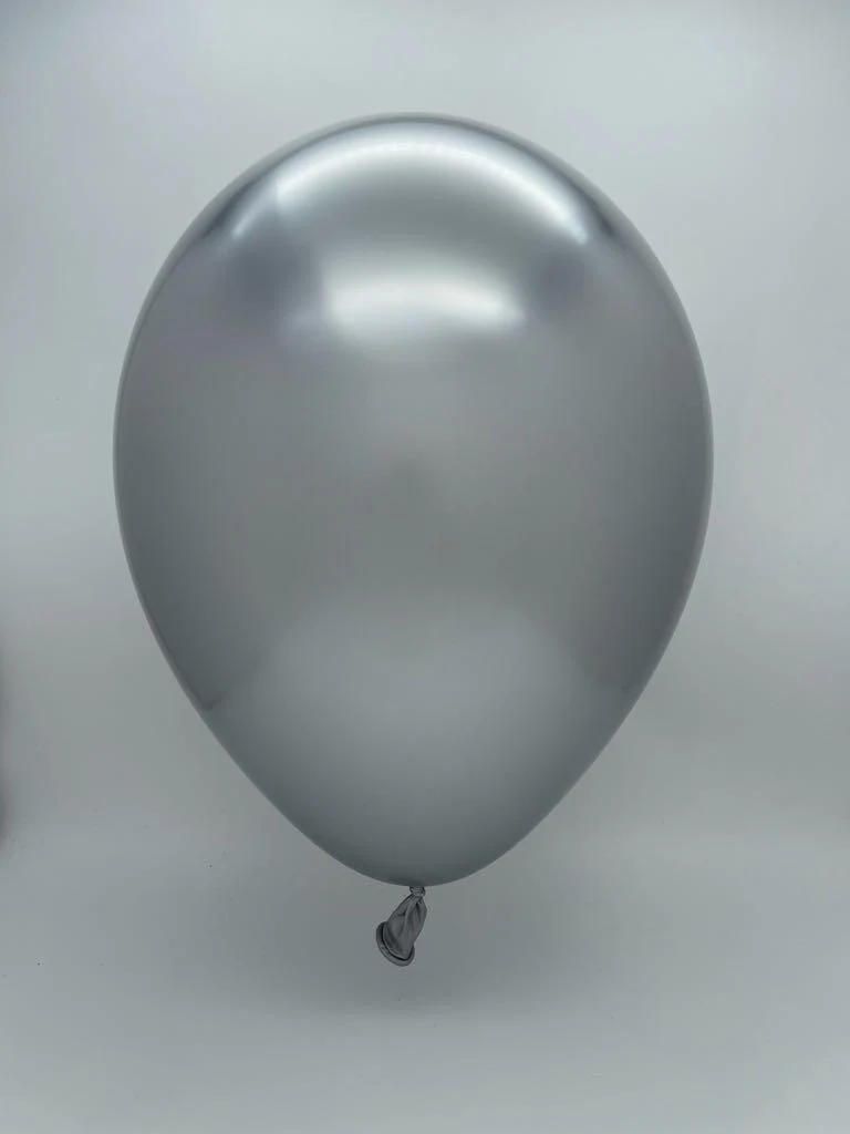 360G Gemar Latex Balloons (Bag of 25) Shiny Silver Twisting/Modelling - Image 2