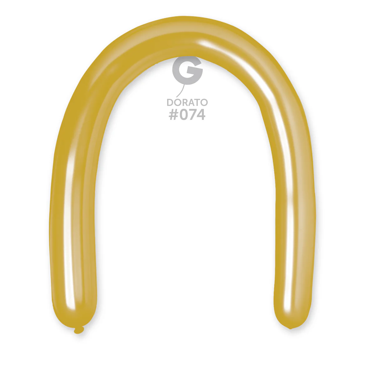 360G Gemar Latex Balloons (Bag of 50) Metallic Modelling/Twisting Dorato