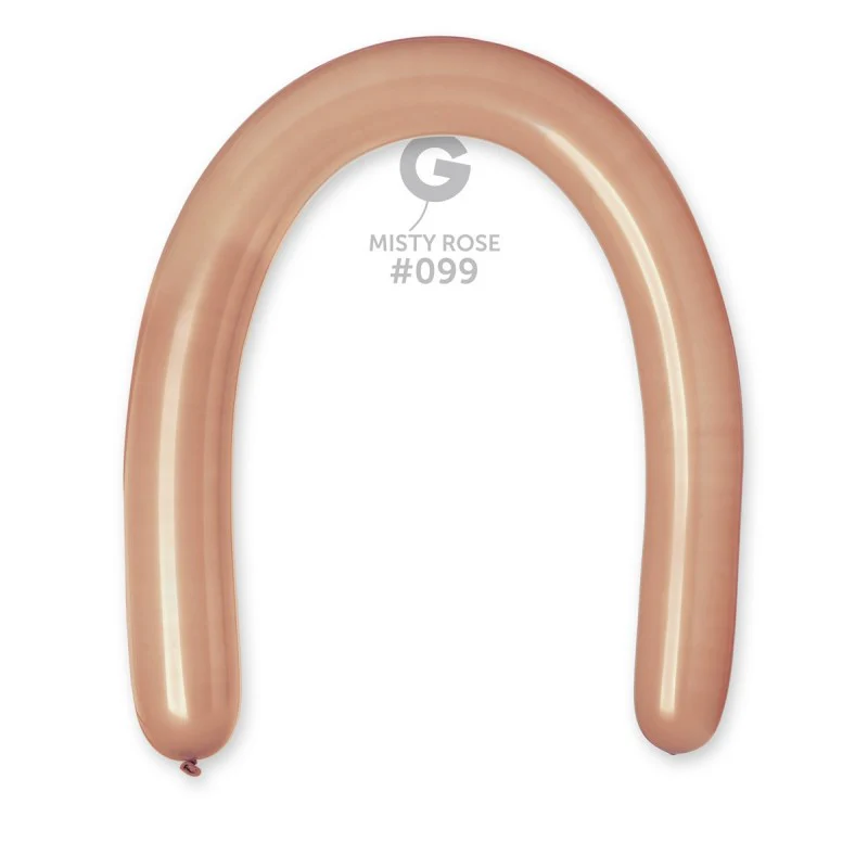 360G Gemar Latex Balloons (Bag of 50) Modelling/Twisting Misty Rose