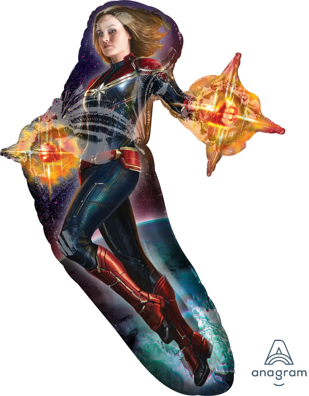 37" Captain Marvel Supershape Foil Balloon