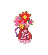 37" Love You A Bunch Jumbo Mylar Balloon