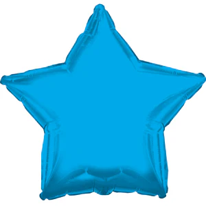 4.5" Airfill Only (Sticks Sold Separately) CTI Blue Star Balloon