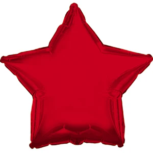 4.5" Airfill Only (Sticks Sold Separately) CTI Red Star Balloon