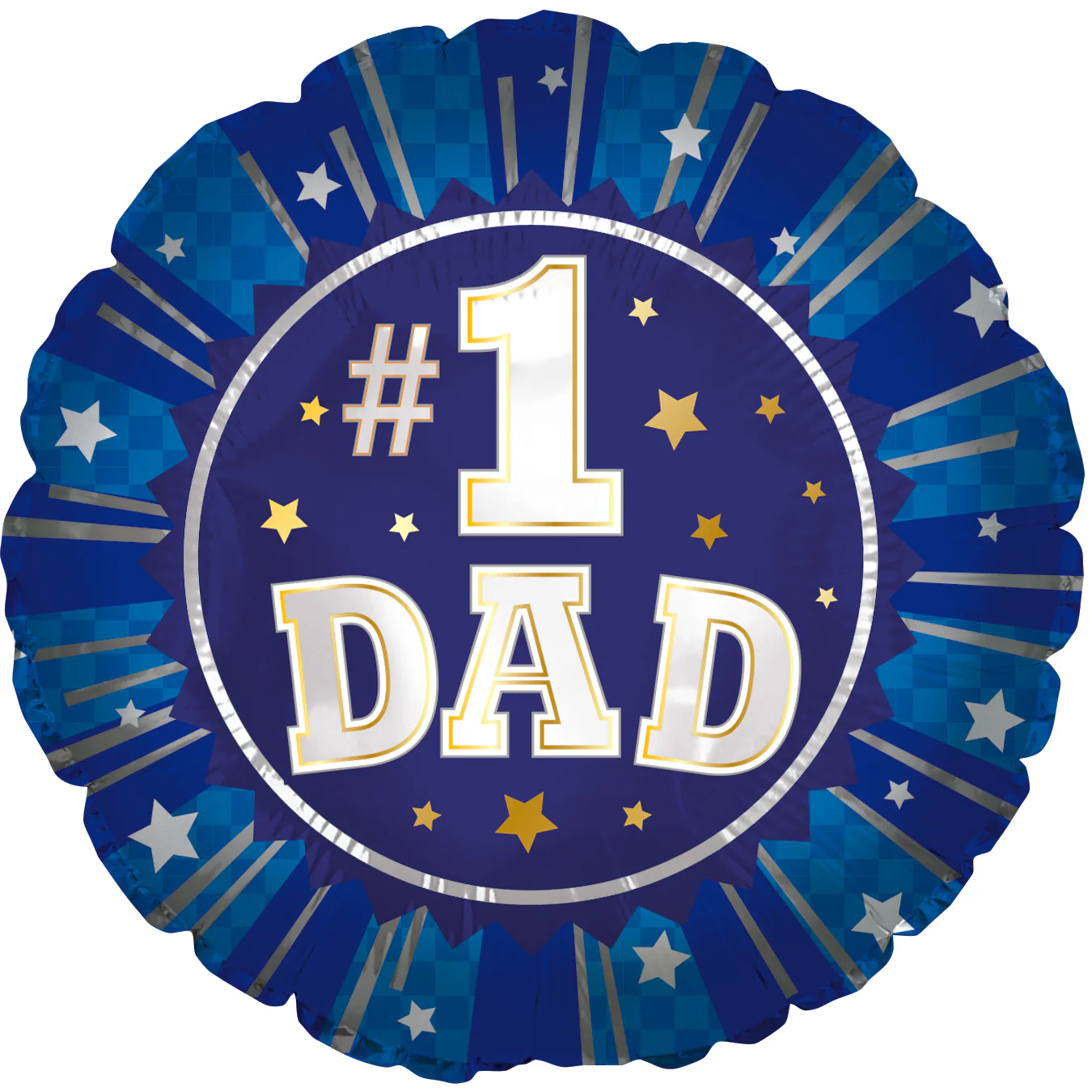 4.5" Airfill Only (Sticks Sold Separately) #1 Dad Foil Balloon